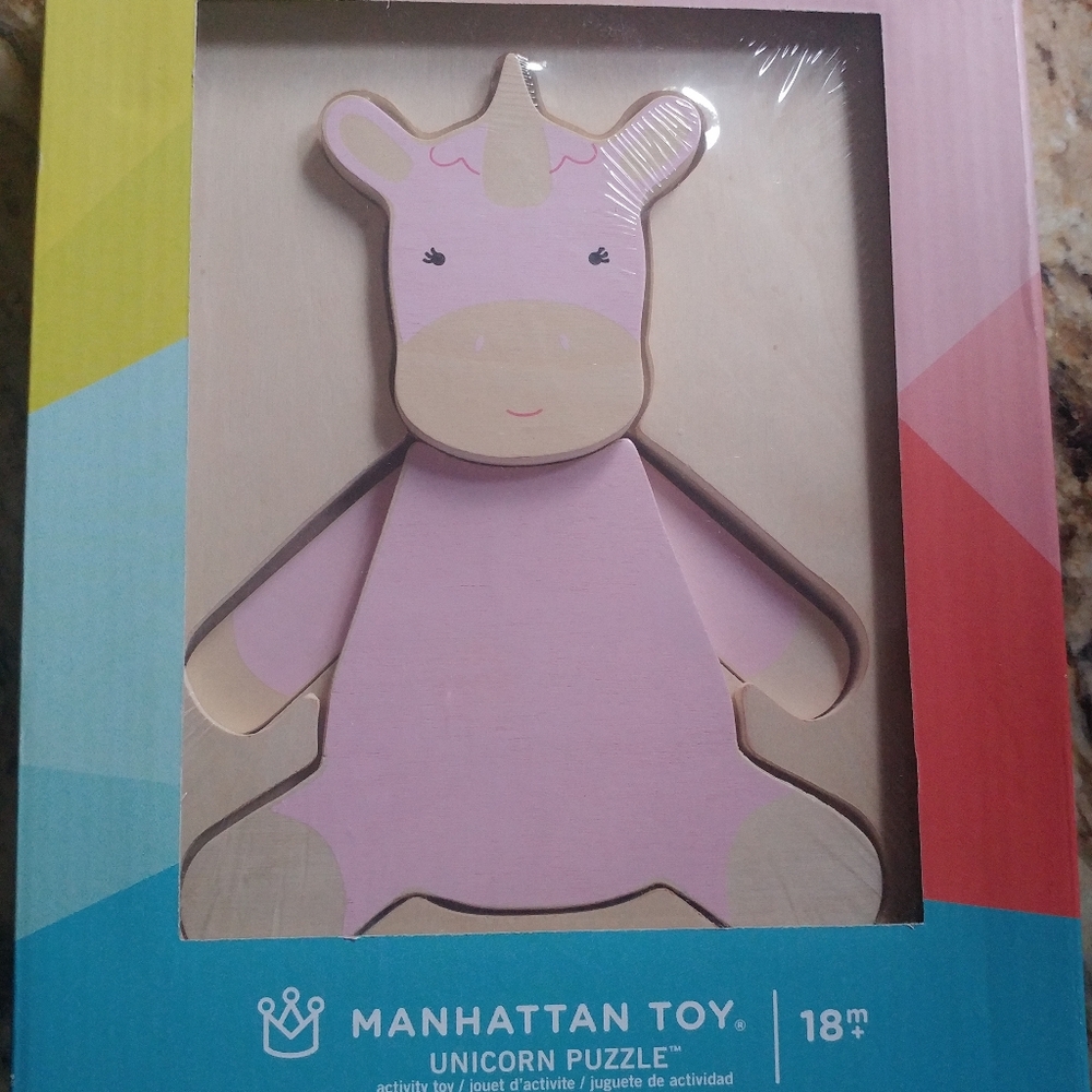 Manhattan Toy Company Wooden Unicorn Puzzle